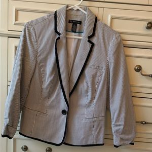 Blue and White INC Blazer Suit Jacket